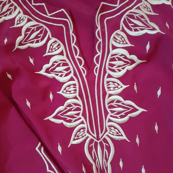 NWT Top Encore by Daniel Kiviat Pink Coverup Tunic Size 1X - Picture 4 of 7